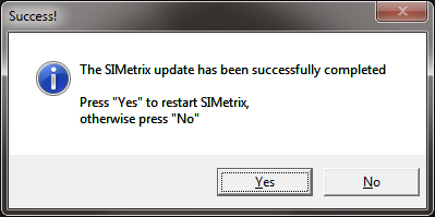 Restart SIMetrix/SIMPLIS.